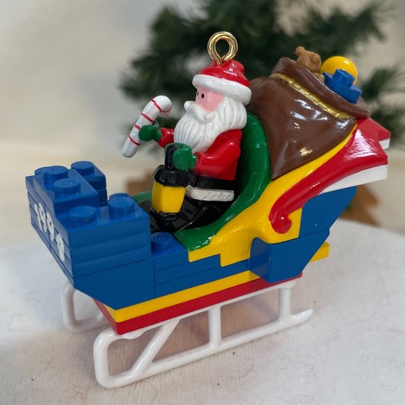 Santa LEGO Sleigh Hallmark Ornament - Picture 2 of 7
